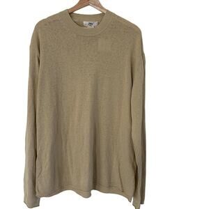 Zara Mens Sweater Linen Blend Crewneck Light Weight Classic Preppy SZXL